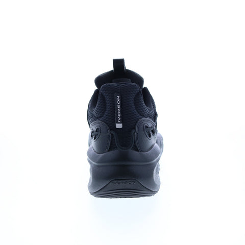 Reebok Solution Mid GY0933 Mens Black Leather Athletic Basketball Shoes