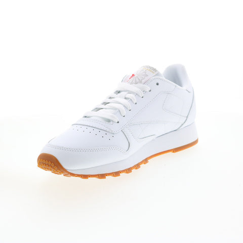 Reebok Classic Leather GY0952 Mens White Lace Up Lifestyle Sneakers Shoes