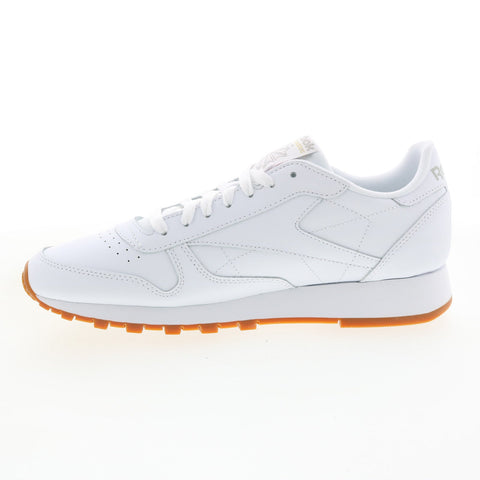 Reebok Classic Leather GY0952 Mens White Lace Up Lifestyle Sneakers Shoes