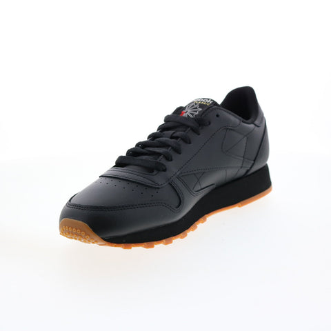 Reebok Classic Leather GY0954 Mens Black Lace Up Lifestyle Sneakers Shoes