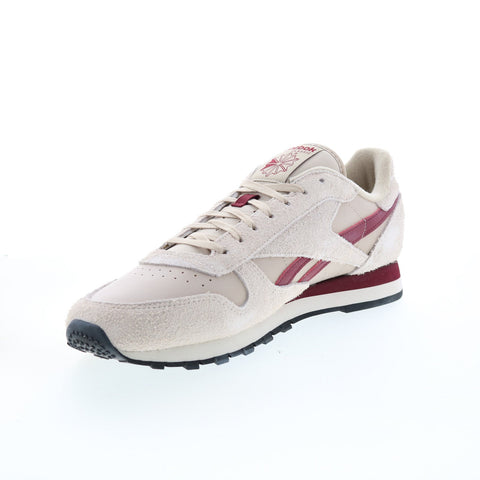 Reebok Classic Leather GY1525 Mens Beige Suede Lifestyle Sneakers Shoes