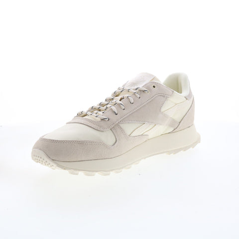 Reebok Classic Leather GY1527 Mens Beige Suede Lifestyle Sneakers Shoes