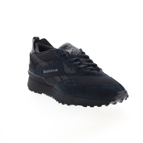 Reebok LX2200 GY1532 Mens Black Suede Lace Up Lifestyle Sneakers Shoes
