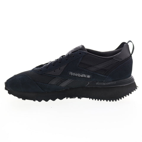 Reebok LX2200 GY1532 Mens Black Suede Lace Up Lifestyle Sneakers Shoes