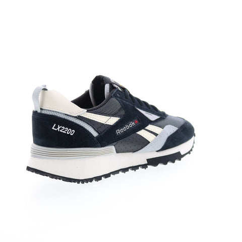 Reebok LX2200 Eames GY1538 Mens Black Suede Lifestyle Sneakers Shoes