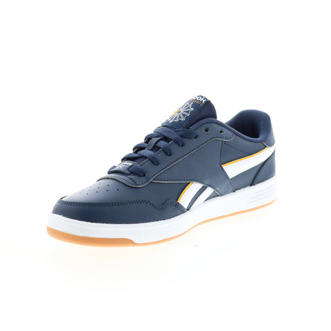 Reebok Club Memt GY1854 Mens Blue Leather Lifestyle Sneakers Shoes