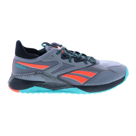 Reebok Nano X2 TR Adventure Mens Gray Canvas Athletic Cross Training Shoes