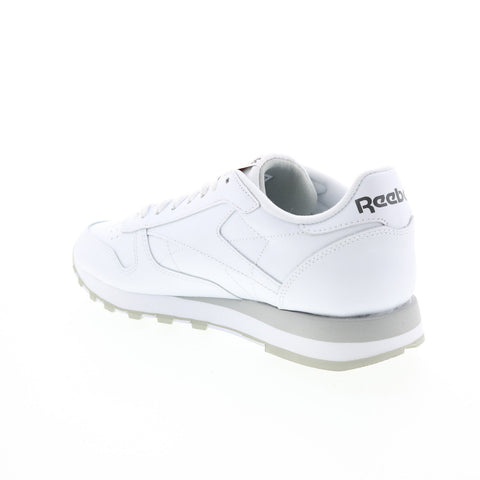 Reebok Classic Leather GY3558 Mens White Lace Up Lifestyle Sneakers Shoes