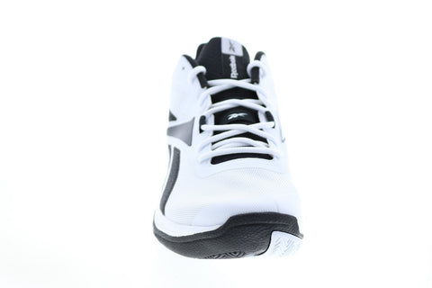 Reebok More Buckets GY5462 Mens White Basketball Inspired Sneakers Shoes