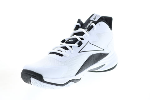 Reebok More Buckets GY5462 Mens White Basketball Inspired Sneakers Shoes 