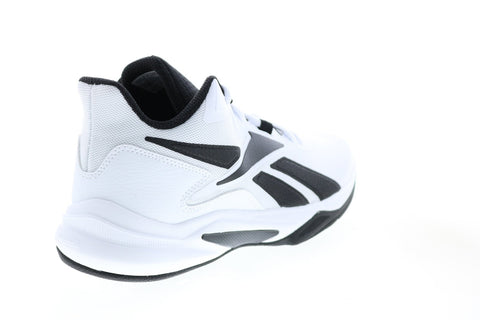 Reebok More Buckets GY5462 Mens White Basketball Inspired Sneakers Shoes 