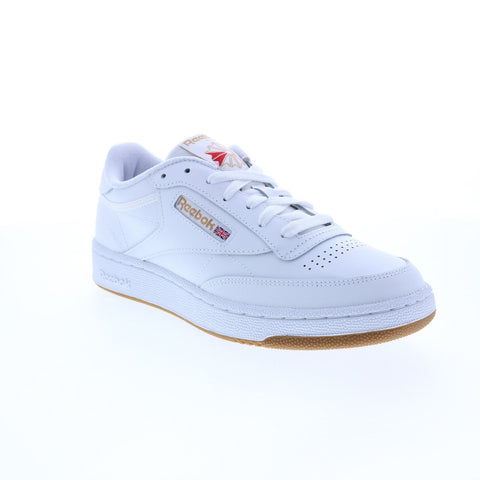 Reebok Club C 85 GY7147 Mens White Leather Lace Up Lifestyle Sneakers Shoes