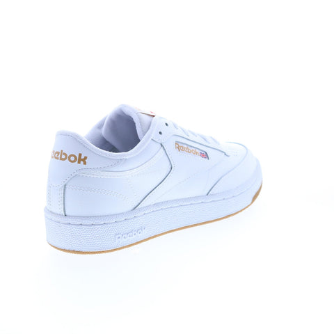 Reebok Club C 85 GY7147 Mens White Leather Lace Up Lifestyle Sneakers Shoes