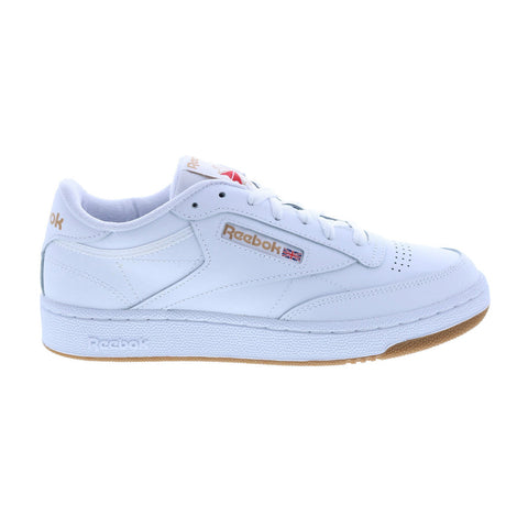 Reebok Club C 85 GY7147 Mens White Leather Lace Up Lifestyle Sneakers Shoes