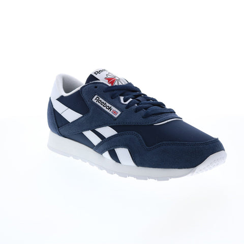 Reebok Classic Nylon GY7234 Mens Blue Suede Lifestyle Sneakers Shoes