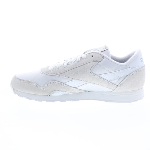 Reebok Classic Nylon GY7235 Mens White Suede Lifestyle Sneakers Shoes