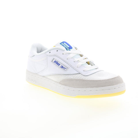 Reebok Club C 85 Prince GY8053 Mens White Leather Lifestyle Sneakers Shoes