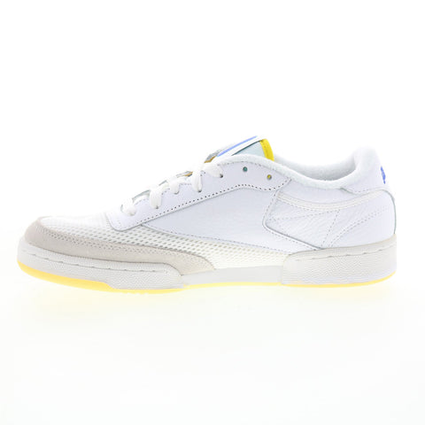 Reebok Club C 85 Prince GY8053 Mens White Leather Lifestyle Sneakers Shoes