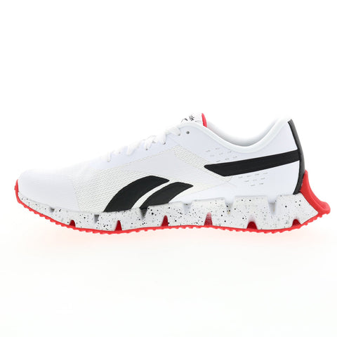 Reebok Zig Dynamica 2.0 GY9563 Mens White Canvas Athletic Running Shoes