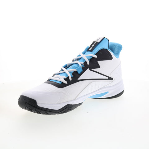 Reebok More Buckets GY9688 Mens White Synthetic Athletic Basketball Shoes