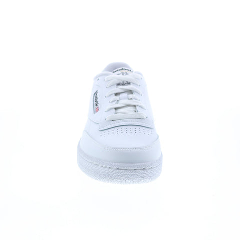 Reebok Club C 85 GZ1605 Mens White Leather Lace Up Lifestyle Sneakers Shoes 