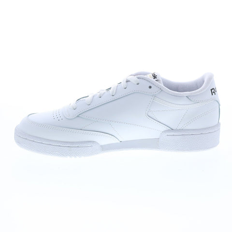 Reebok Club C 85 GZ1605 Mens White Leather Lace Up Lifestyle Sneakers Shoes 