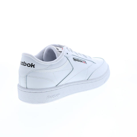 Reebok Club C 85 GZ1605 Mens White Leather Lace Up Lifestyle Sneakers Shoes 
