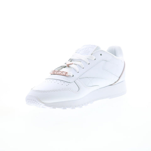 Reebok Classic Leather GZ1660 Womens White Leather Lifestyle Sneakers Shoes