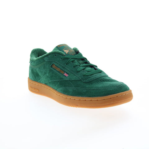Reebok Club C 85 GZ1871 Mens Green Suede Lifestyle Sneakers Shoes