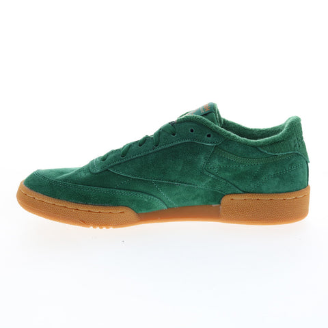 Reebok Club C 85 GZ1871 Mens Green Suede Lifestyle Sneakers Shoes