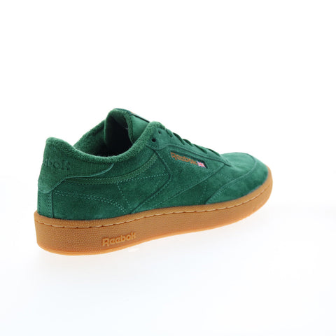 Reebok Club C 85 GZ1871 Mens Green Suede Lifestyle Sneakers Shoes