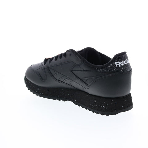 Reebok Classic Leather Ripple GZ4118 Womens Black Lifestyle Sneakers Shoes
