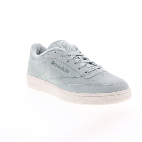 Reebok Club C 85 GZ5167 Mens Gray Suede Lace Up Lifestyle Sneakers Shoes