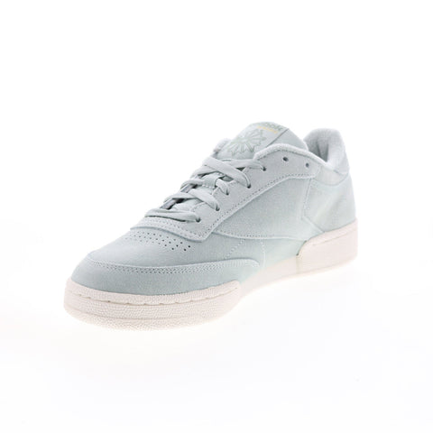 Reebok Club C 85 GZ5167 Mens Gray Suede Lace Up Lifestyle Sneakers Shoes