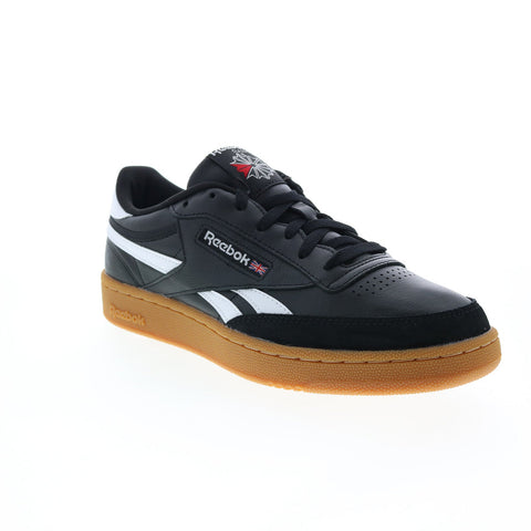 Reebok Club C Revenge GZ8639 Mens Black Leather Lifestyle Sneakers Shoes
