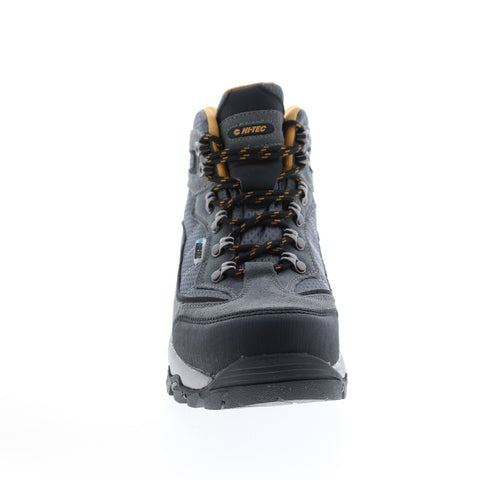 Hi-Tec Skamania H-23173 Womens Gray Leather Lace Up Ankle Hiking Boots