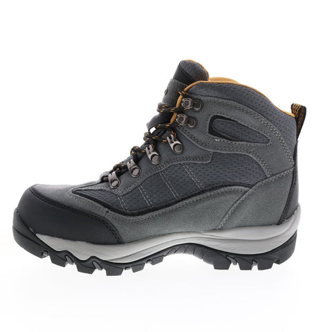 Hi-Tec Skamania H-23173 Womens Gray Leather Lace Up Ankle Hiking Boots