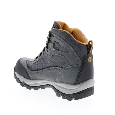 Hi-Tec Skamania H-23173 Womens Gray Leather Lace Up Ankle Hiking Boots