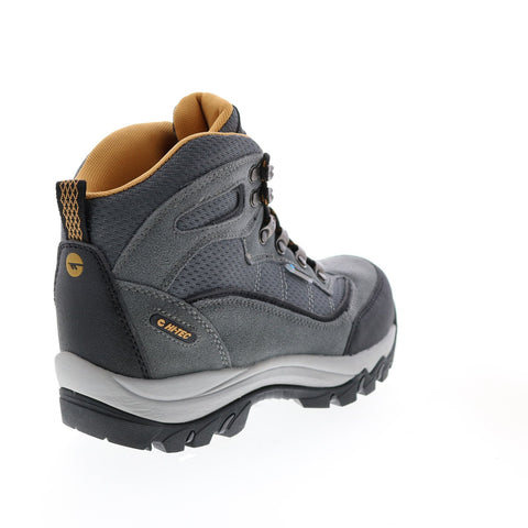 Hi-Tec Skamania H-23173 Womens Gray Leather Lace Up Ankle Hiking Boots