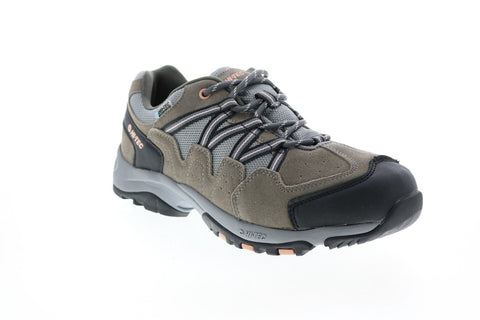 Hi-Tec Florence Low Wp 24101 Womens Gray Suede Athletic Hiking Shoes