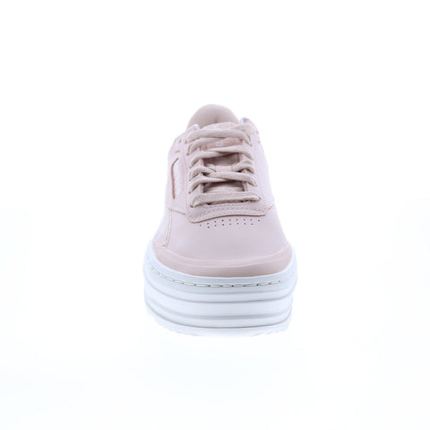 Reebok Club C Double Geo H69145 Womens Pink Lifestyle Sneakers Shoes