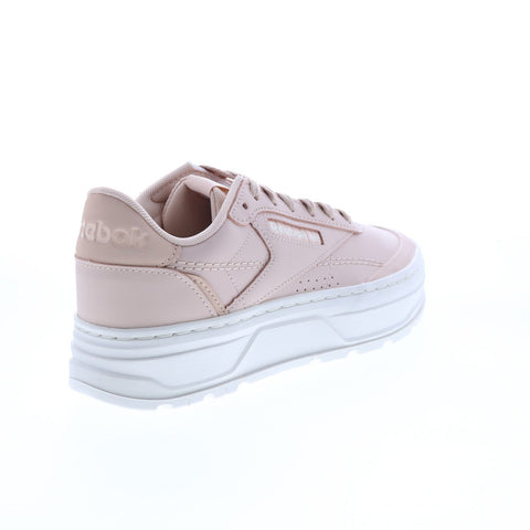 Reebok Club C Double Geo H69145 Womens Pink Lifestyle Sneakers Shoes