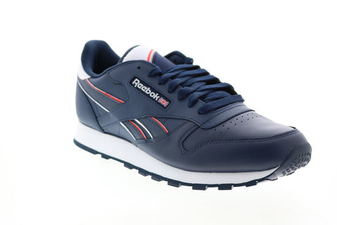 Reebok Classic Leather H69220 Mens Blue Synthetic Lifestyle Sneakers Shoes 
