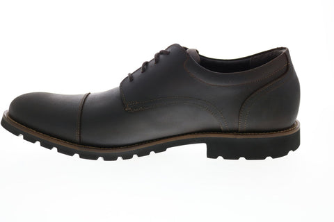 Rockport Modern Break Cap Toe H79458 Mens Brown Leather Oxfords Cap Toe Shoes