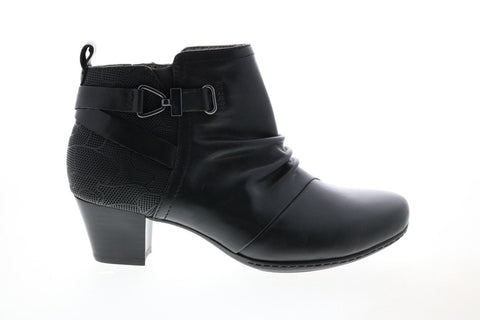 Earth Calgary Halifax Womens Black Wide Ankle & Booties Boots
