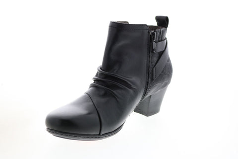 Earth Calgary Halifax Womens Black Wide Ankle & Booties Boots