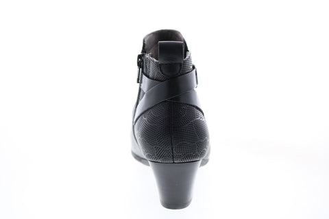 Earth Calgary Halifax Womens Black Wide Ankle & Booties Boots