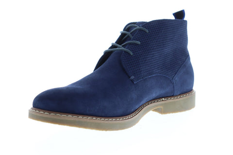 Steve Madden Hardenn Mens Blue Suede Chukkas Lace Up Boots Shoes