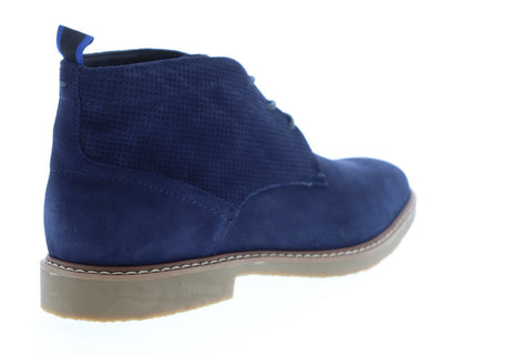 Steve Madden Hardenn Mens Blue Suede Chukkas Lace Up Boots Shoes