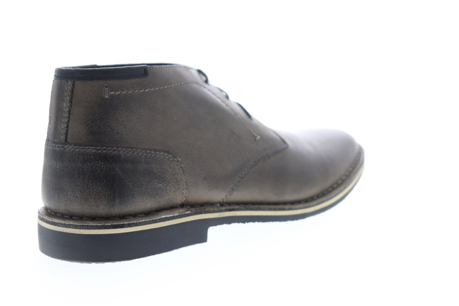 Steve Madden Harken Mens Gray Leather Lace Up Chukkas Boots  display picture 2